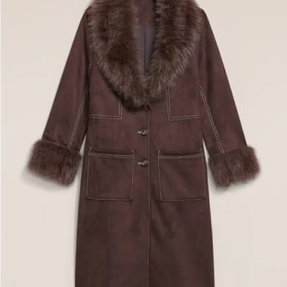 Old Navy x Anna Sui Vegan Suede Coat - Picture 2 of 4